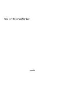 Nokia 5530 Xpress music manual. Smartphone Instructions.